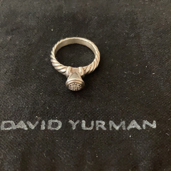 David Yurman Pave & Sterling ring - Picture 2 of 14